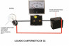 Amperimetro Analogico 10 Amperes AC ou DC terminais em latao