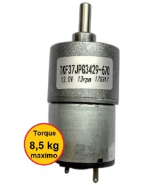 Mini Motor Redutor Dc 12v Torque De 8,5kg 13rpm