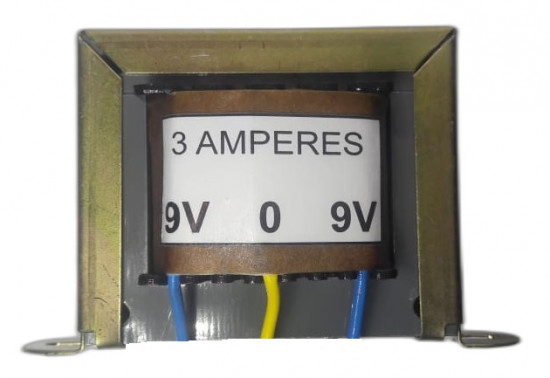 Transformador 9 0 9v -3 A. 9+9v 4 Fios