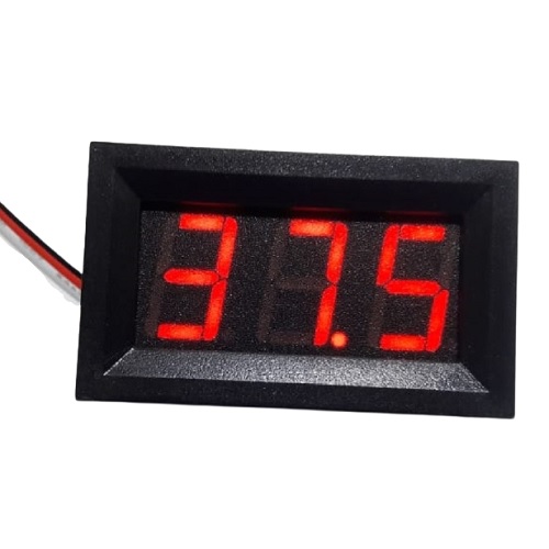 Volt�metro Digital Com Remote 0 - 100v Original  - Vermelho