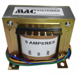 Transformador Trafo 29v + 29v 5A Real - Primario Bivolt