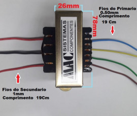 Transformador Trafo 12 0 12v -3a - 12+12v   110/220v  4 Fios