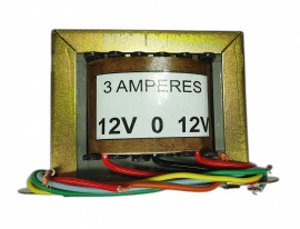 Transformador Trafo 12 0 12v -3a - 12+12v   110/220v  4 Fios