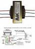 Transformador Trafo 12v 0 12v 2a - 12+12v   110/220v  3 Fios