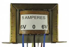 Transformador Trafo 6v 0 6v 5a. Ou 0-12v 3a. 120/220v 4f.