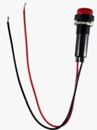 Piloto Sinaleiro tipo olho de boi Pisca-Pisca 12VDC Vermelho - Mac Sistemas